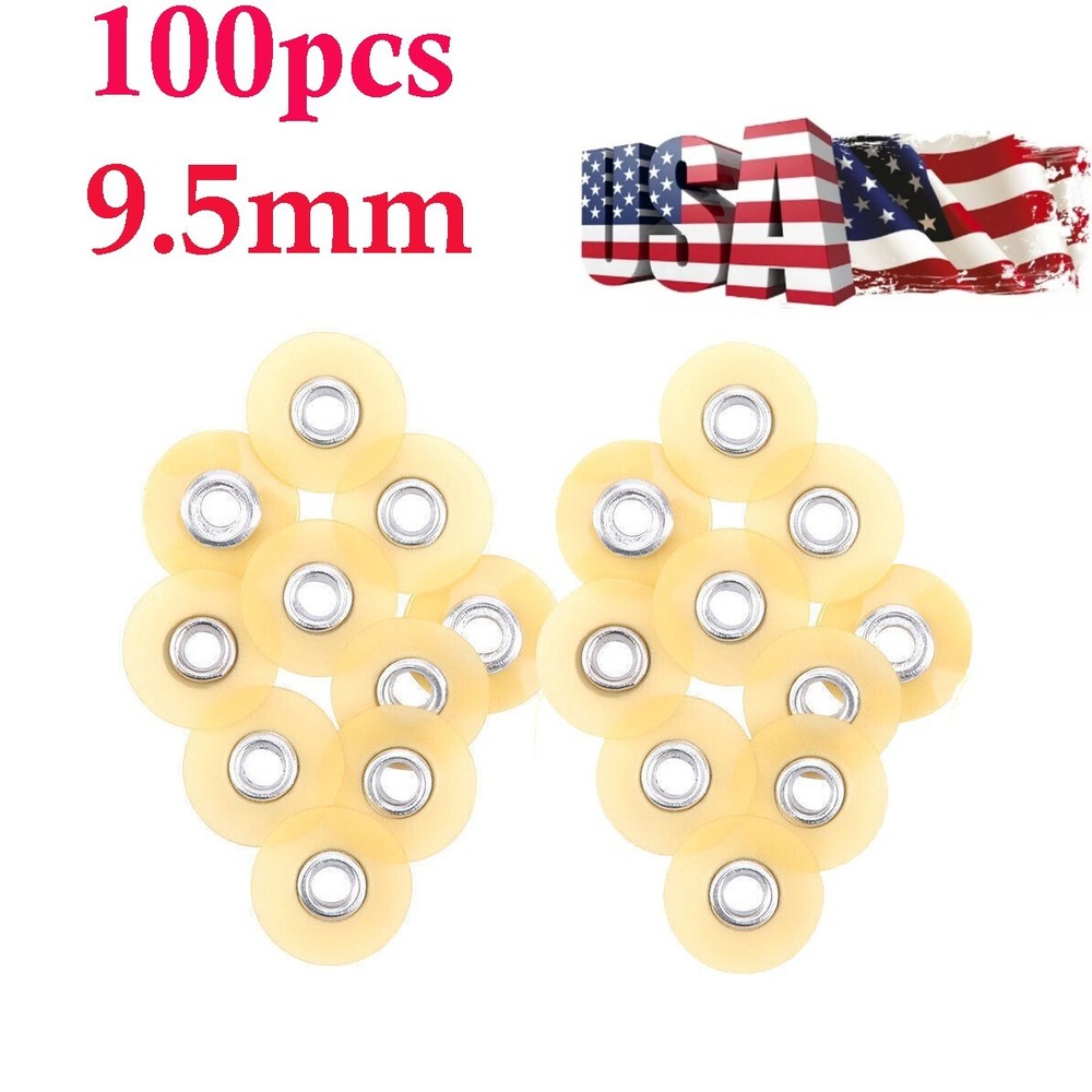 100pcs Dental SOFLEX Composite Finishing Polishing Discs 9.5mm/12.7mm USA