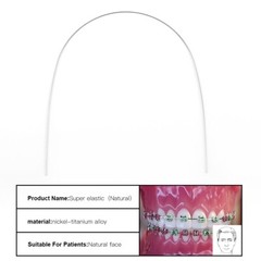 AZDENT Dental Ortho Brackets Metal Mini Roth.022/018 Hook 345/Arch Wire Nature