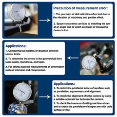 Dial Indicator with Magnetic Base 0.001″Precision Gauge Test Indicator Point Set