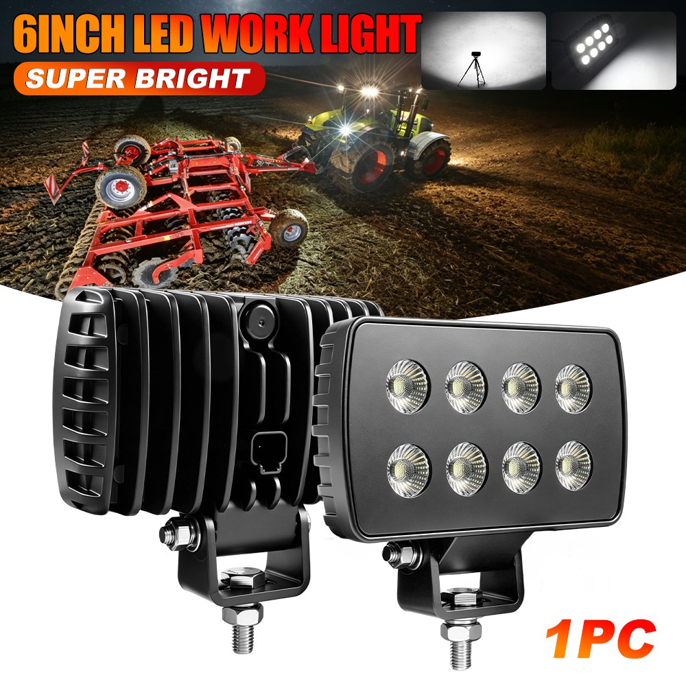 1/2/4/8/10 6” LED Work Light Headlights fit John Deere Case New Holland Tractor