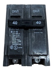 Eaton BR240 – 2 40 Amp Double Pole Circuit Breaker, 120/240V