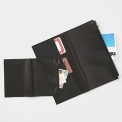 TRAVELER’S Notebook Leather Zipper Case engraving Tannin Regular & Passport size