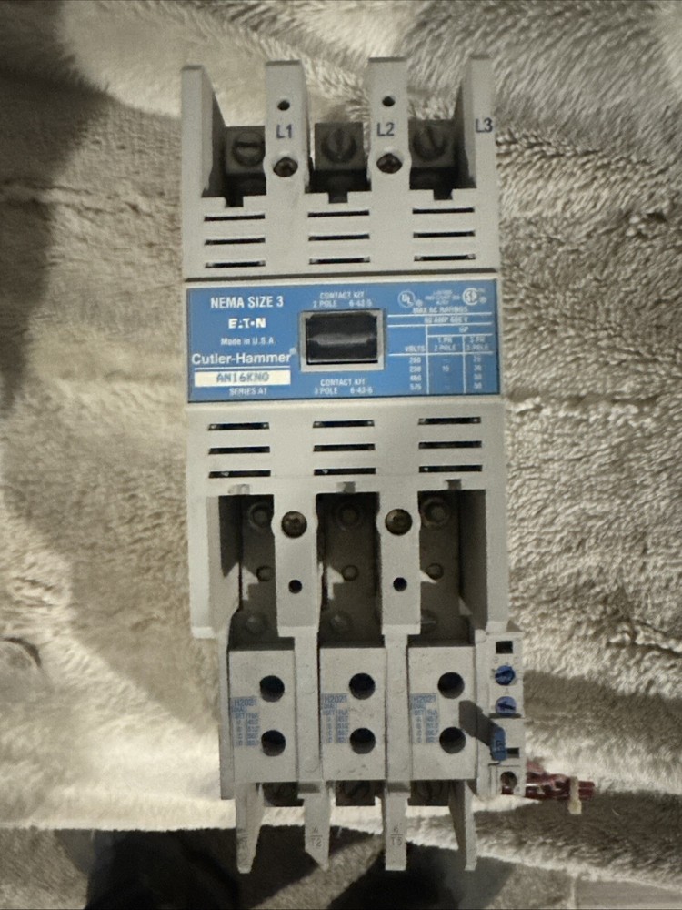 EATON CUTLER HAMMER AN16KN0 Size 3 Starter 120v Coil