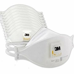 3M 9211+ N95 Particulate Respirator Exhalation Valve 10 BX Respirator Protection