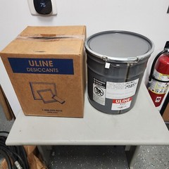 Uline Tyvek Bag Clay Desiccants – Unit Size 1⁄3, 5 Gallon Pail S-5164 700/pail