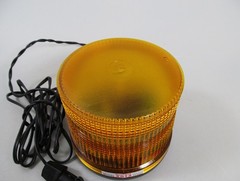 Whelen 2012 Series Amber Strobe Beacon 12/24 Volt Model 2012LP Tested & Working