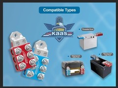 Kaas Modular Heavy-Duty Battery Terminal, 8AWG to 4/0 AWG, Automotive Battery…