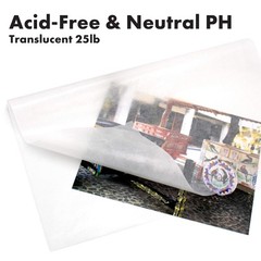 Glassine Paper 24 inches x 36 24 x 36 – 50 Sheets, White