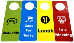 HI Visibility Door Hangers 8 Option Channel Pro Office Signs