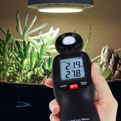 Light Meter Illuminance Luminometer up to 200,000 Lux Luxmeter with Backlight
