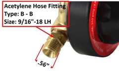 SÜA Oxygen and Acetylene Regulators Combo – Welding Gauges – V350 Series