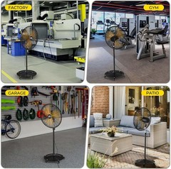 20/24/30 Inch Pedestal Fan 5000 CFM BLDC Motor Remote Oscillating Waterproof