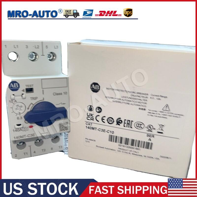 140MT-C3E-C10 ALLEN BRADLEY MANUAL MOTOR STARTER 6.3 -10 AMPS NEW