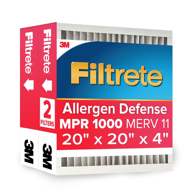 Filtrete 20X20X4 Ac Furnace Air Filter Mpr 1000 Merv 11 Fits Honeywell Allergen