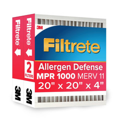 Filtrete 20X20X4 Ac Furnace Air Filter Mpr 1000 Merv 11 Fits Honeywell Allergen