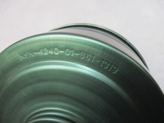 Lot of 2 USGI 40mm Gas Mask Filters C2A1 M40 NATO Threaded Canisters Sealed