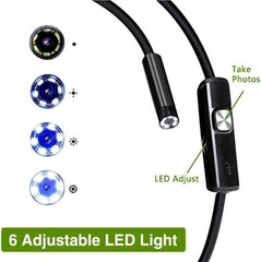 HD 3 in 1 Inspection Camera with Adjustable LED & USB Connectivity for Easy Use