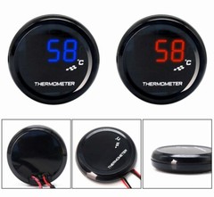 22mm Red/Blue Water Temp Gauge Digital LED Temperature Motorcycle Auto Meter