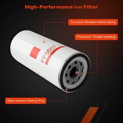 Volvo D12 Oil Fuel Filter Kit LF667 LF3654 FF5507 2x