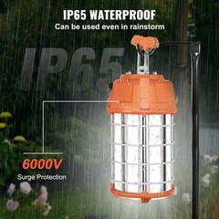 VEVOR 150W LED Temporary Construction Light 20000LM Work Jobsite Lighting, IP65