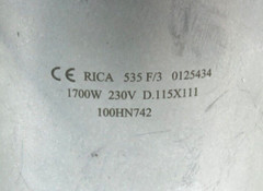 Ceramic Heater Band 1700W 230V 115mm I.D. x 111mm Length (4-1/2″ x 4-1/4″)