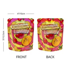 4x5in Stand Up Mylar Bags | 100pcs Heavy Barrier Packaging for Dry Goods Herbs