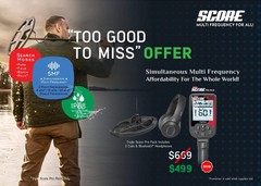 Nokta Triple Score Pro Pack with 2 Coils, and Wireless Headphones