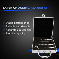 4X M2 HSS Taper Chucking Reamer Set 3/8″ 1/2″ 5/8″ 3/4″ For Bridge Manufacturing