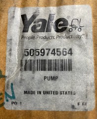 YALE 505974564 HYDRAULIC PUMP ERC030 ERC040 ERC050 ERC060 ERP020 ERP025 ERP030