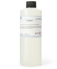 Acetone ACS Grade 100% Chemistry Reagent 16 oz – High Purity – Lot of 3 Bottles