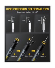 Fanttik T1 Max Soldering Iron Kit, Cordless Soldering Iron, 7 Seconds Fast He…
