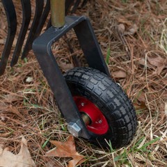 Titan Attachments Landscape Rake Wheels 10″ Diameter Pair Adjustable Height