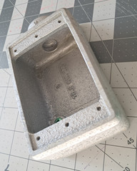 NEW Eaton Crouse‑Hinds FS1 ½″ Shallow Cast Device Box 2.34 lb Feraloy