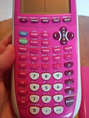 Texas Instruments TI-84 Plus Silver Edition Graphing Calculator Pink With Cover