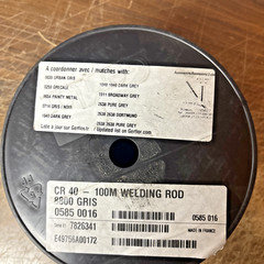 Gerflor CR40 4mm PVC Floor Welding Rod 100M Roll Vinyl Seam Light Grey 0626