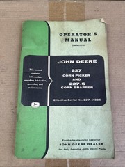 John Deere 227 Corn Picker & 227-S Corn Snapper Operators Manual