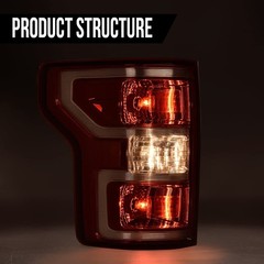 Rear Tail Lights Assembly Left Driver Side for Ford F150 2018-2020 JL3Z13405H