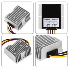 72W Buck Boost Converter DC 8-40V to DC 12V 6A Voltage Regulator Waterproof