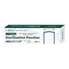 Vakker 200pc 2.75″ x 10″ Dental Self Sealing Sterilization Pouches Autoclave Bag