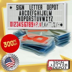 8″ letter printed on 9″ Clear .030 flexible panel, Black Letters, Red…