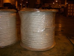 5/8″ x 600′ Polyester Double Braid cable pulling rope w/ 6″ eyes on each end