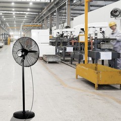 20″ High Velocity Industrial Pedestal Fan, 5000CFM Oscillating Fan With 4-Speeds