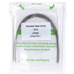 100 packs Dental Orthodontic Stainless Steel Rectangular Arch wires 16×16 Upper