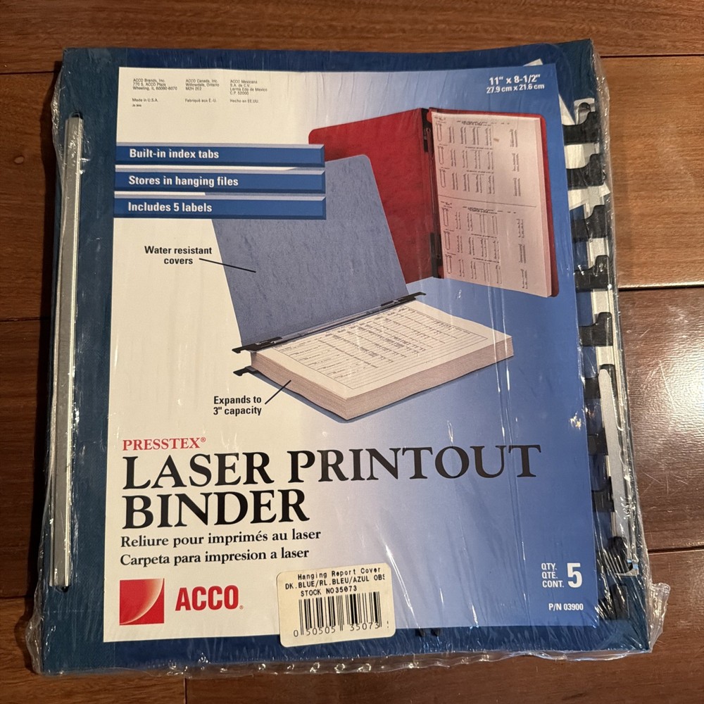 Acco Recycled Laser Printout Binder – 8.12″ X 11″ 3” Binder Lot Of 13 – 5 New