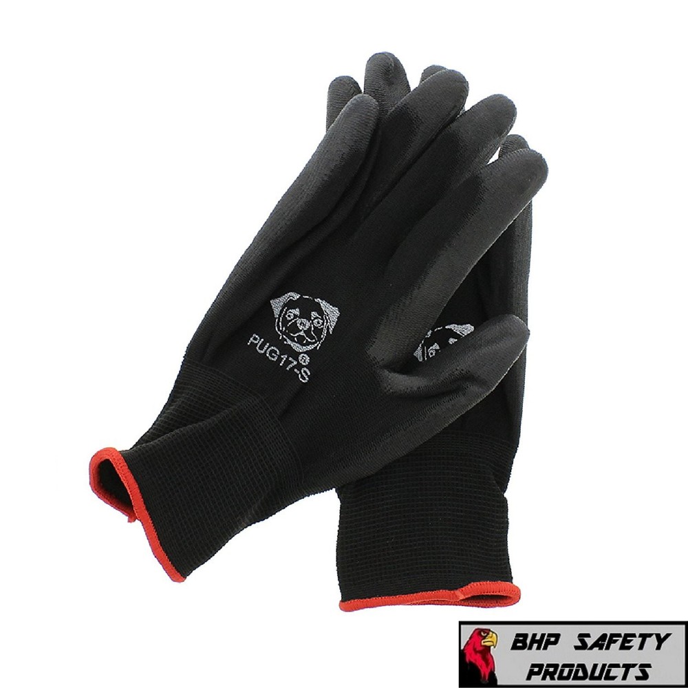 (12 PAIR) GLOBAL GLOVE PUG17-S POLYURETHANE COATED ANTI-STATIC WORK GLOVES SMALL