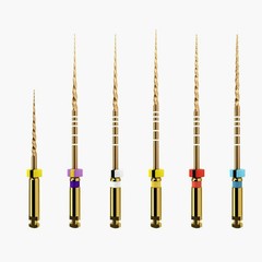 Dentsply Protaper Gold Rotary Pack of 6 Files Sx,S1-S2,F1-F5 25mm