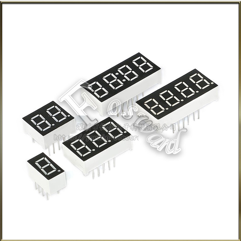 Seven 7 Segment LED Display 0.56″ 0.36 Inch Red 1 2 3 4 Digits Anode Cathode