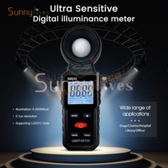 Digital illuminance Light Meter Lux meter Photometer 200000Lux Luxmeter Tool