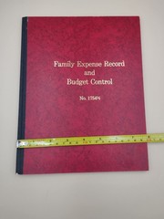 Vintage Family Expense Record & Budget Control Book Bookkeeping Financial Plan