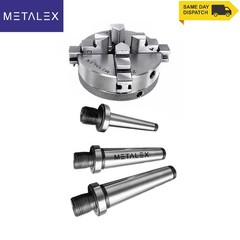 65mm 4 Jaw Self Centering Mini Lathe Chuck Kit MT1 MT2 & MT3 Arbor Adapter Shank